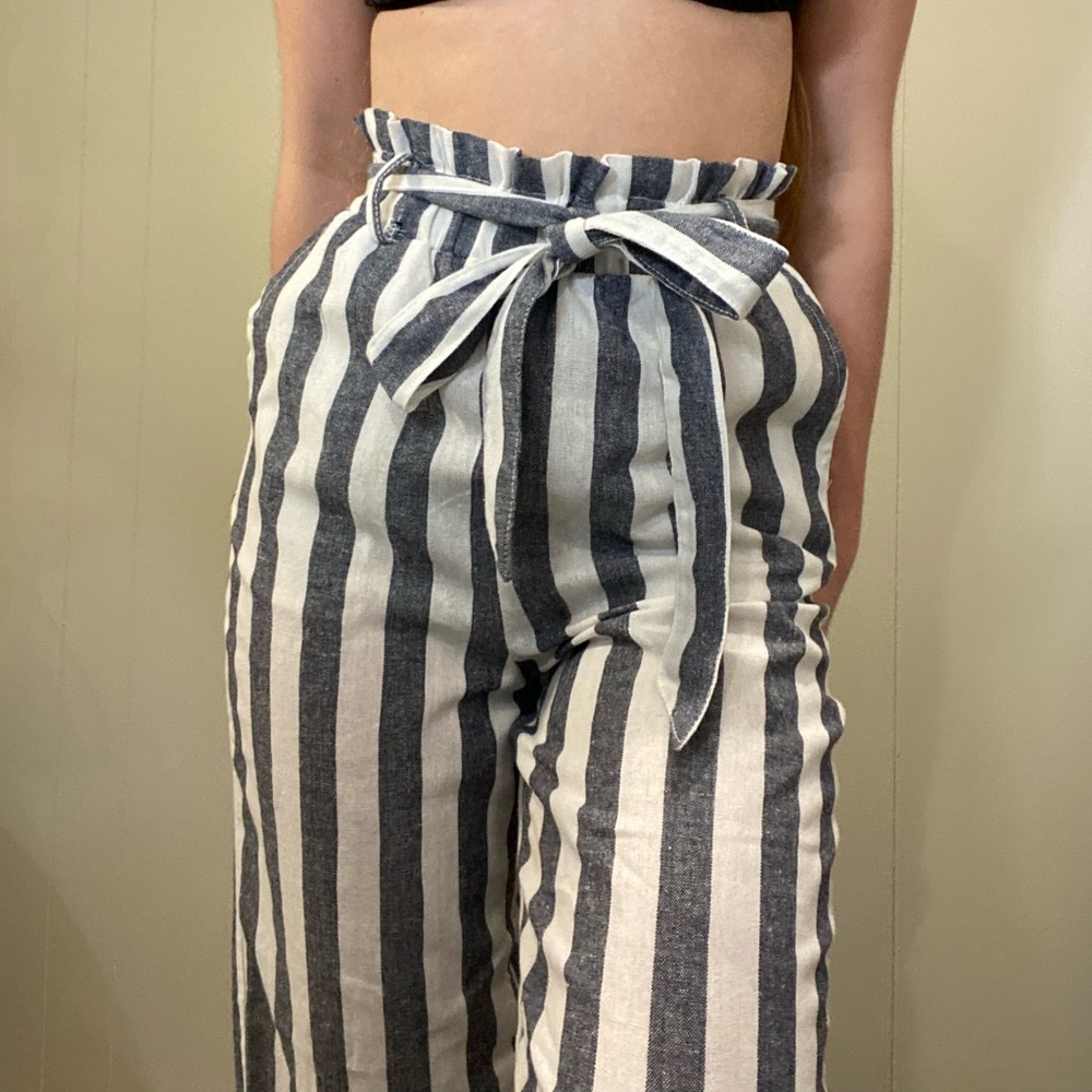 Forever 21 blue and white pants size | xsmall - Picture 2 of 7